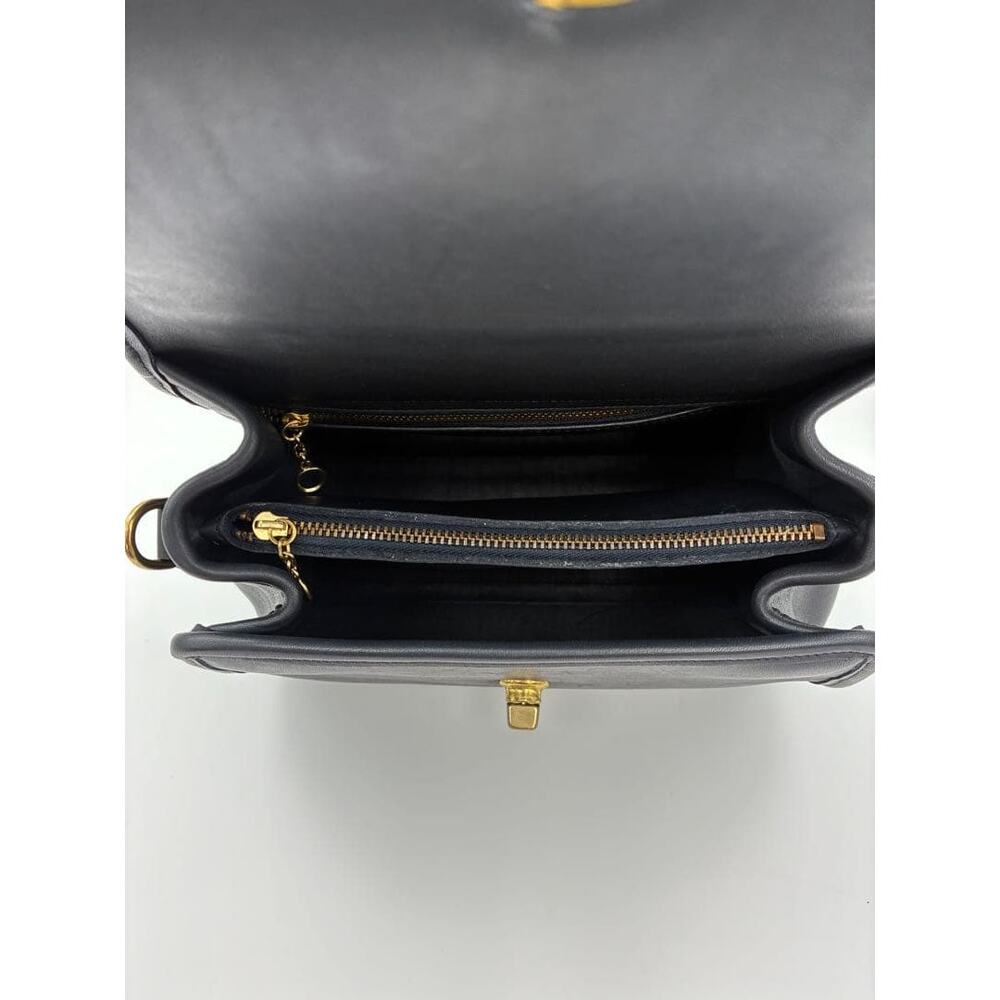 Rare Vintage Coach Manor Bag Navy Gorgeous Silky soft - Picture 14 of 15